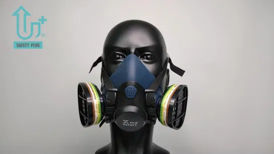 Respirador reutilizable de la máscara química de la media cara de la máscara de gas del polvo de la construcción industrial anti